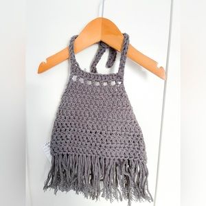 Harper | Crop Top - Pima Cotton Top, Baby Crochet Crop Top